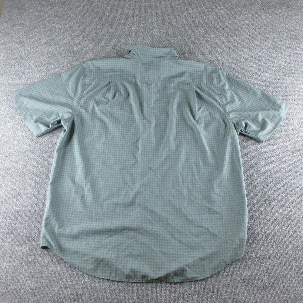 Orvis Shirt Mens L Green Check Short Sleeve Button Up Casual Outdoor Golf - Picture 6 of 9